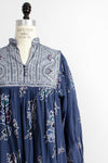 Chambelli Metallic Cotton Smock Dress S/M