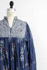 Chambelli Metallic Cotton Smock Dress S/M