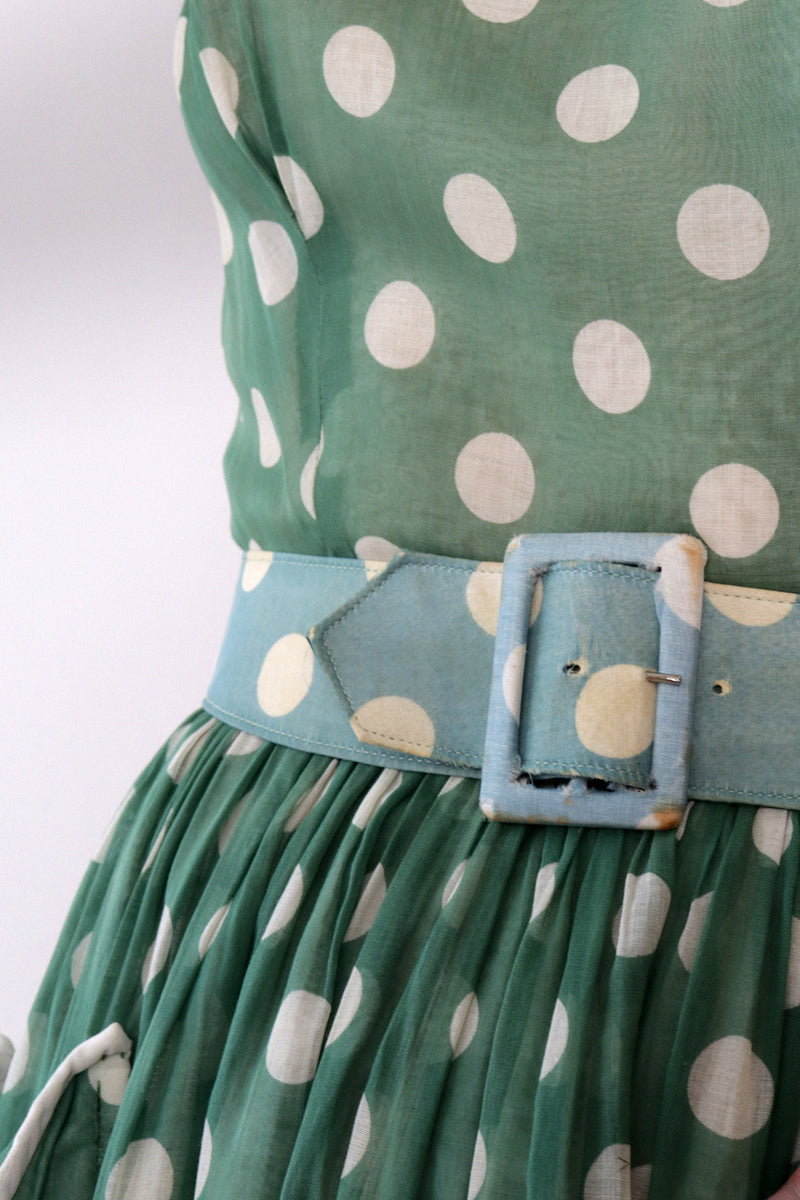 Sandra Sage Polka Dot 1950s Dress XS OMNIA Sandra Sage Polka Dot 1950s Dress XS OMNIA
