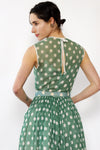 Sandra Sage Polka Dot 1950s Dress XS
