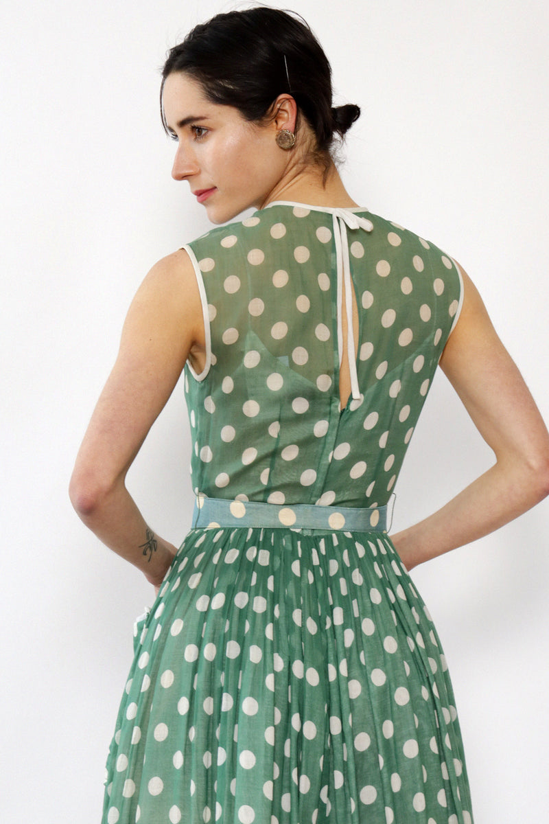Sandra Sage Polka Dot 1950s Dress XS OMNIA Sandra Sage Polka Dot 1950s Dress XS OMNIA
