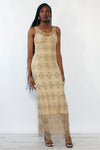 Crystal Beaded Crochet Maxi XS/S