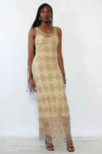 Crystal Beaded Crochet Maxi XS/S
