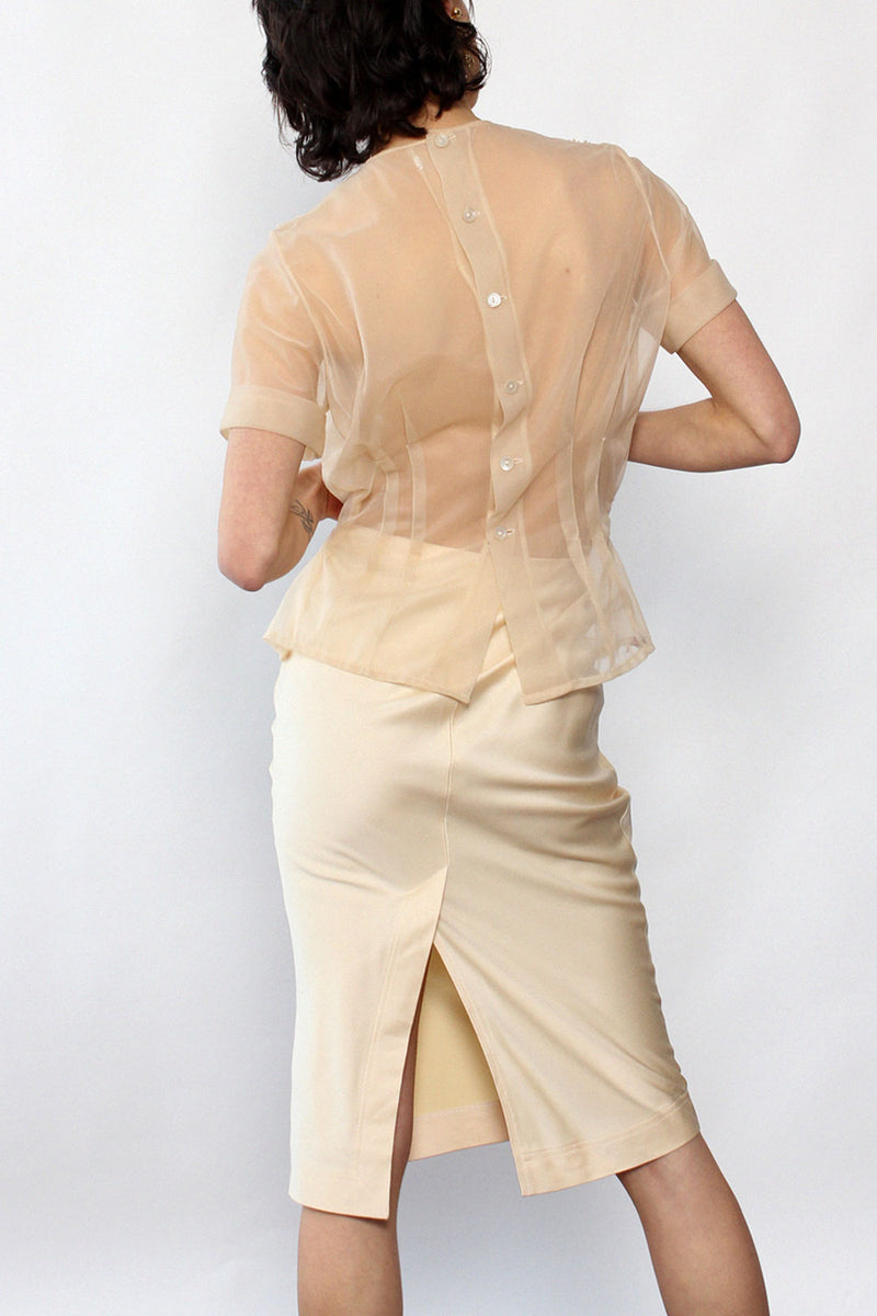 Ungaro Cream Skirt S