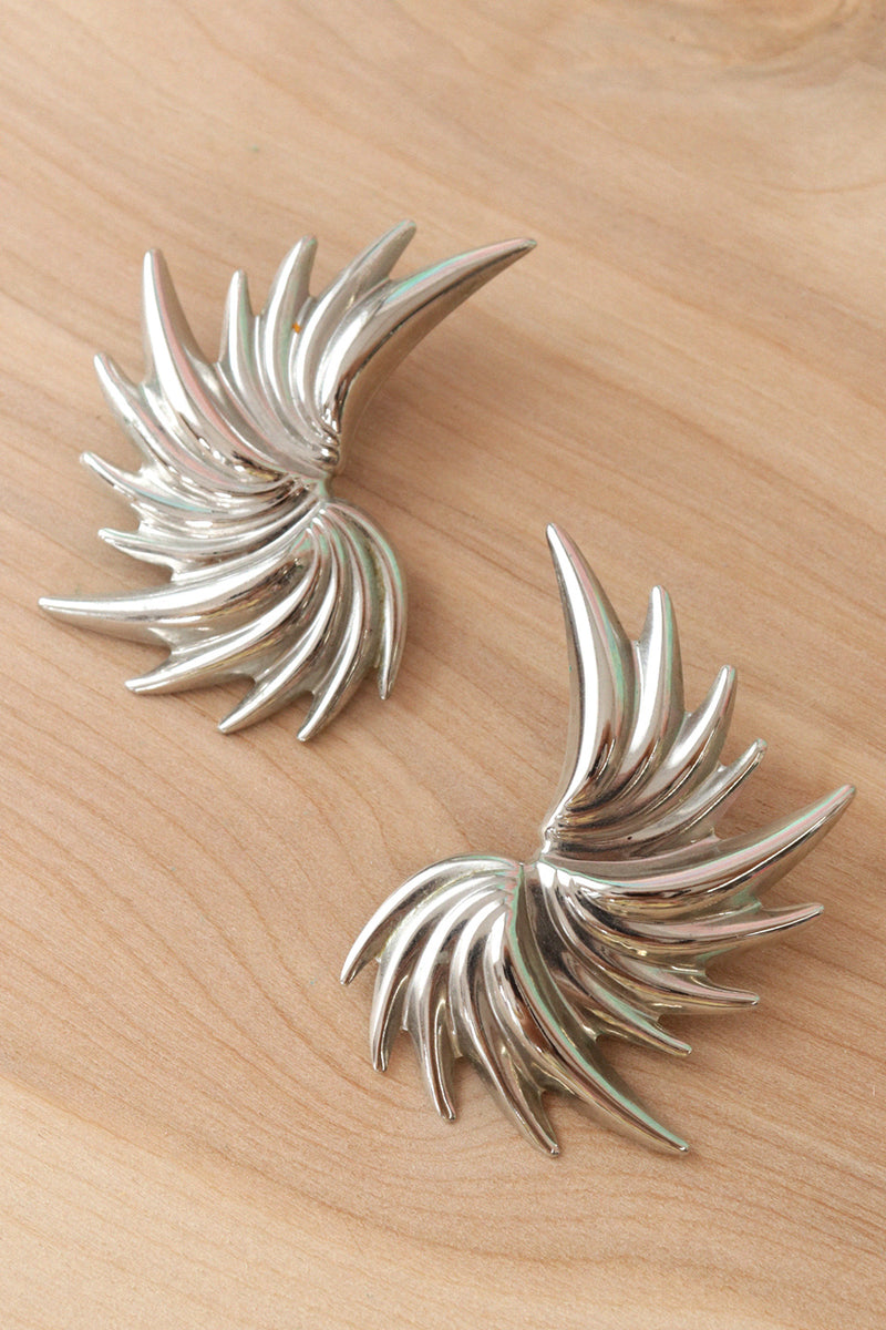 Fanned Abstract Burst Earrings