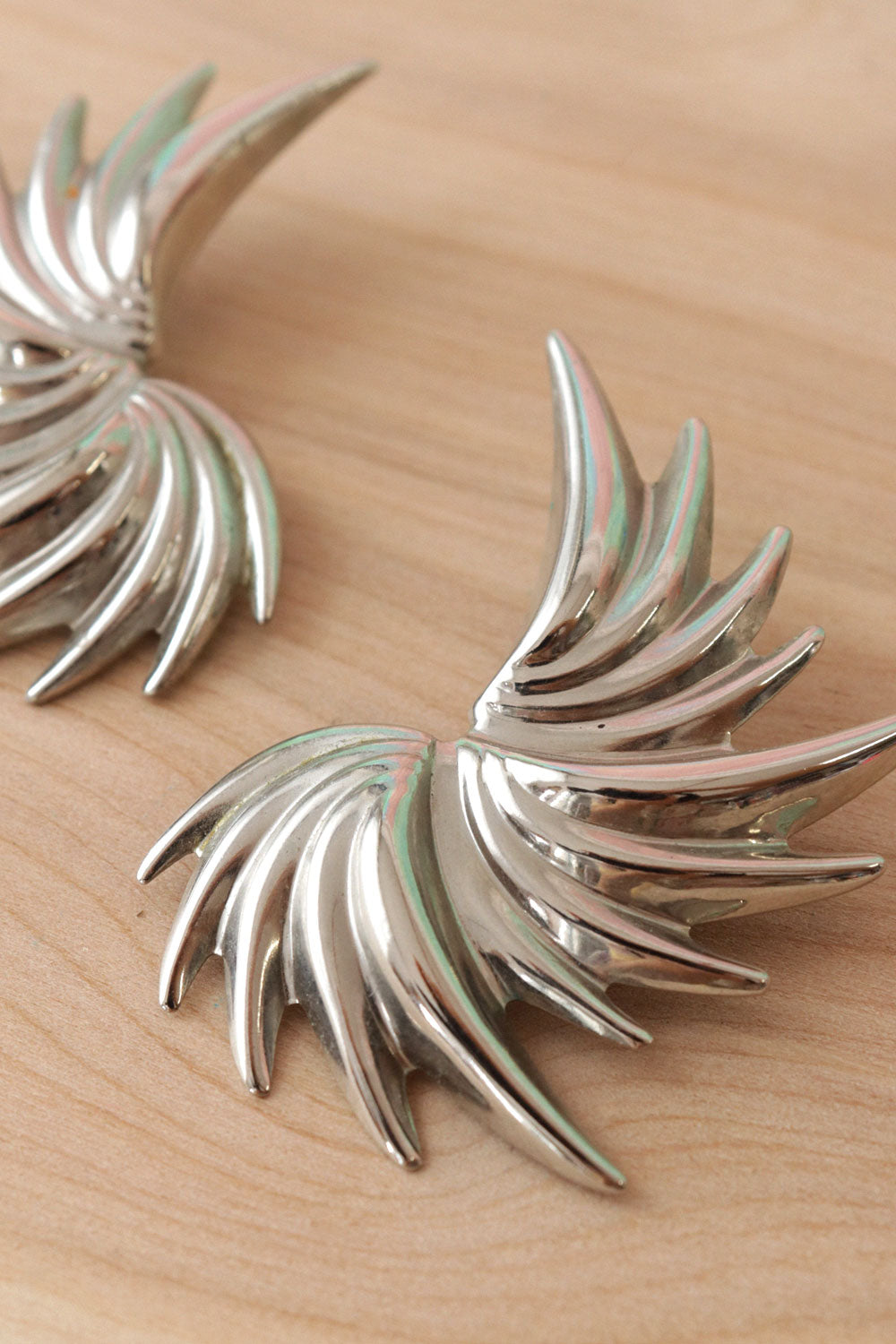 Fanned Abstract Burst Earrings