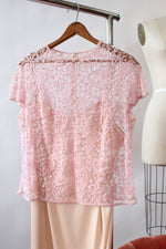 Crystallized Sheer Beaded Top S-L
