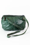 green leather handbags