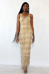 Crystal Beaded Crochet Maxi XS/S