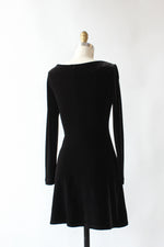 Noir Velvet Mini Dress S/M