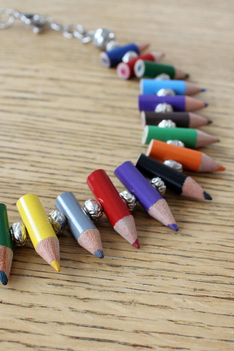 Kooky Art Teacher Pencil Necklace