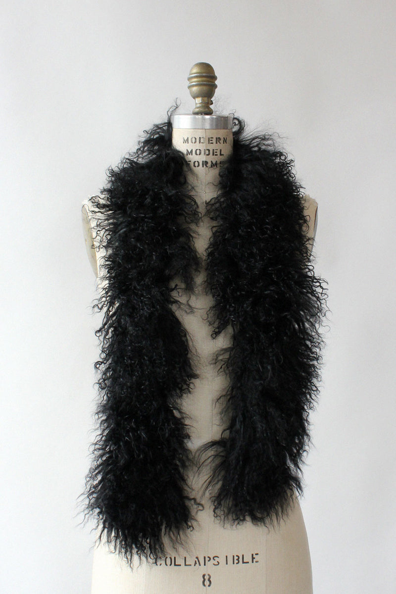 Mongolian Lambswool Fur Stole