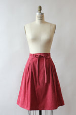 Raspberry LL Bean Wrap Skirt S-L
