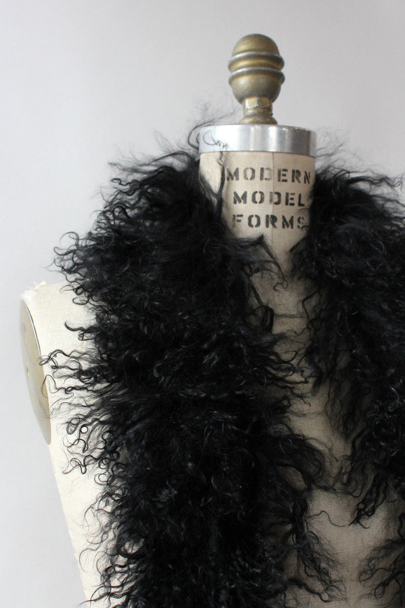Mongolian Lambswool Fur Stole