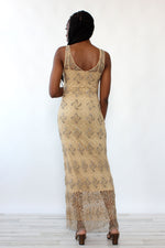 Crystal Beaded Crochet Maxi XS/S