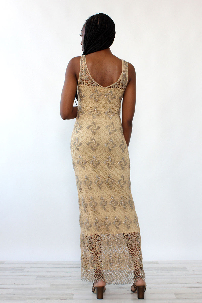 Crystal Beaded Crochet Maxi XS/S