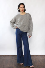 Boxy Pebble Wool Sweater S-L
