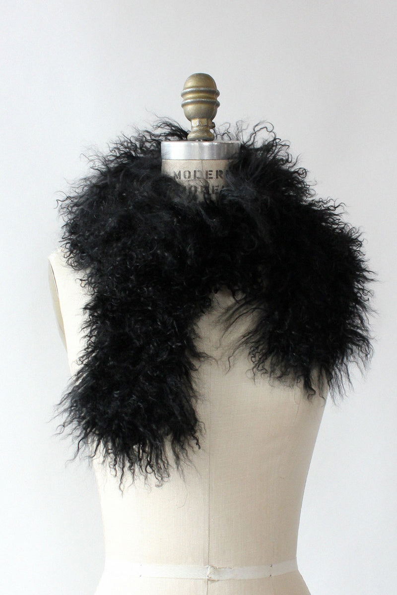 Mongolian Lambswool Fur Stole