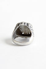 Sterling Lion Roaring Ring L