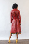 Brick Red Leather Jacket M/L