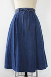 Dark Denim Wrap Skirt S/M