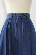 Dark Denim Wrap Skirt S/M
