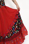 Austrian Cotton Floral Sweep Skirt S-S/M