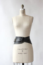 Studded Leather Yoke Belt