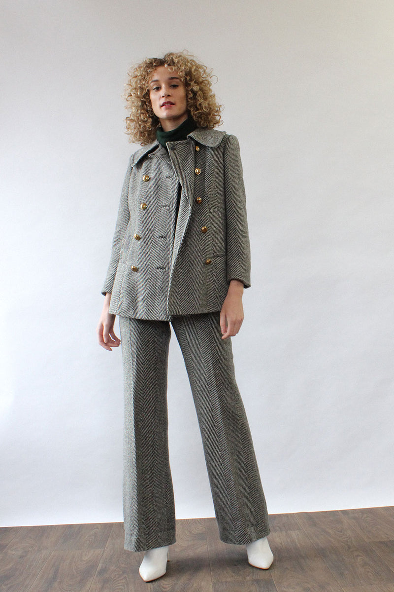 Tweed Tailored Suit S/M