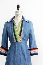 Oops 70s Serape Denim Dress S