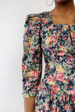 Puff Sleeve Floral Dress S/M