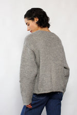 Boxy Pebble Wool Sweater S-L