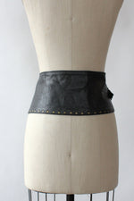 Studded Leather Yoke Belt