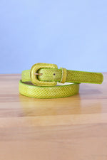 Lime Snakeskin Belt