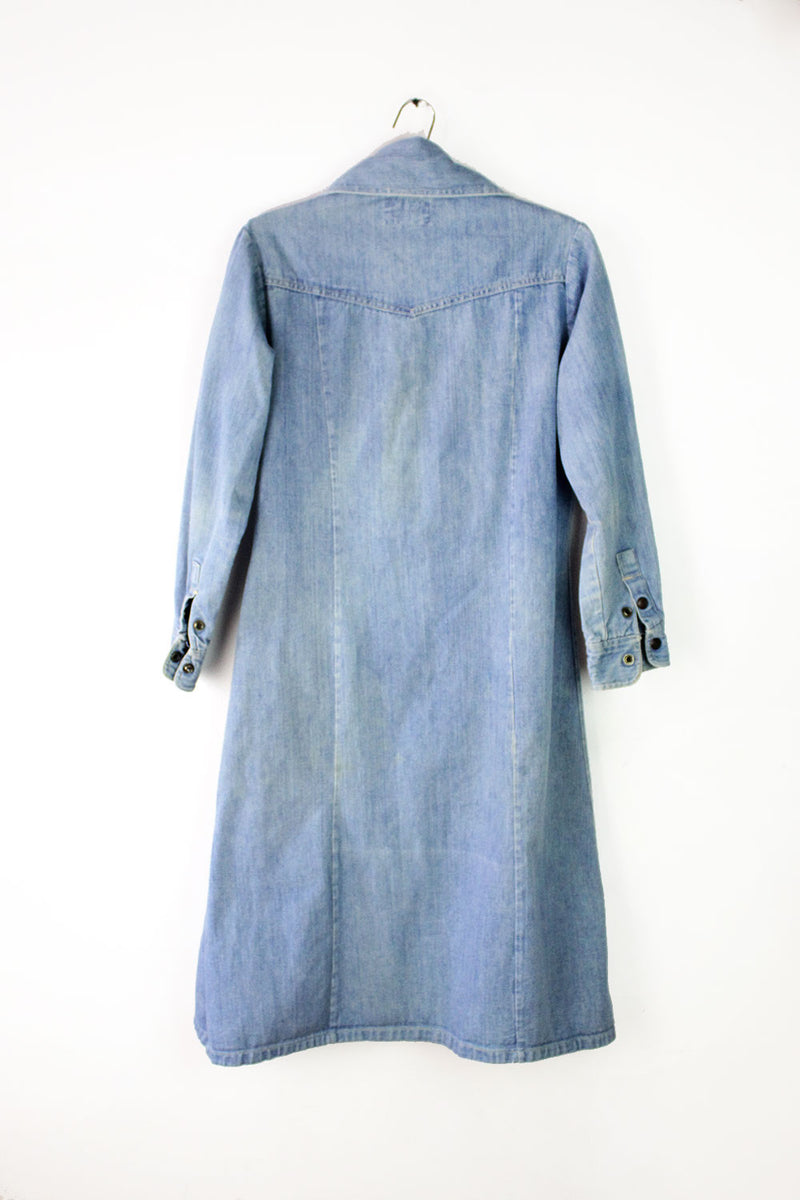 70s Zee Denim Shirtdress M/L