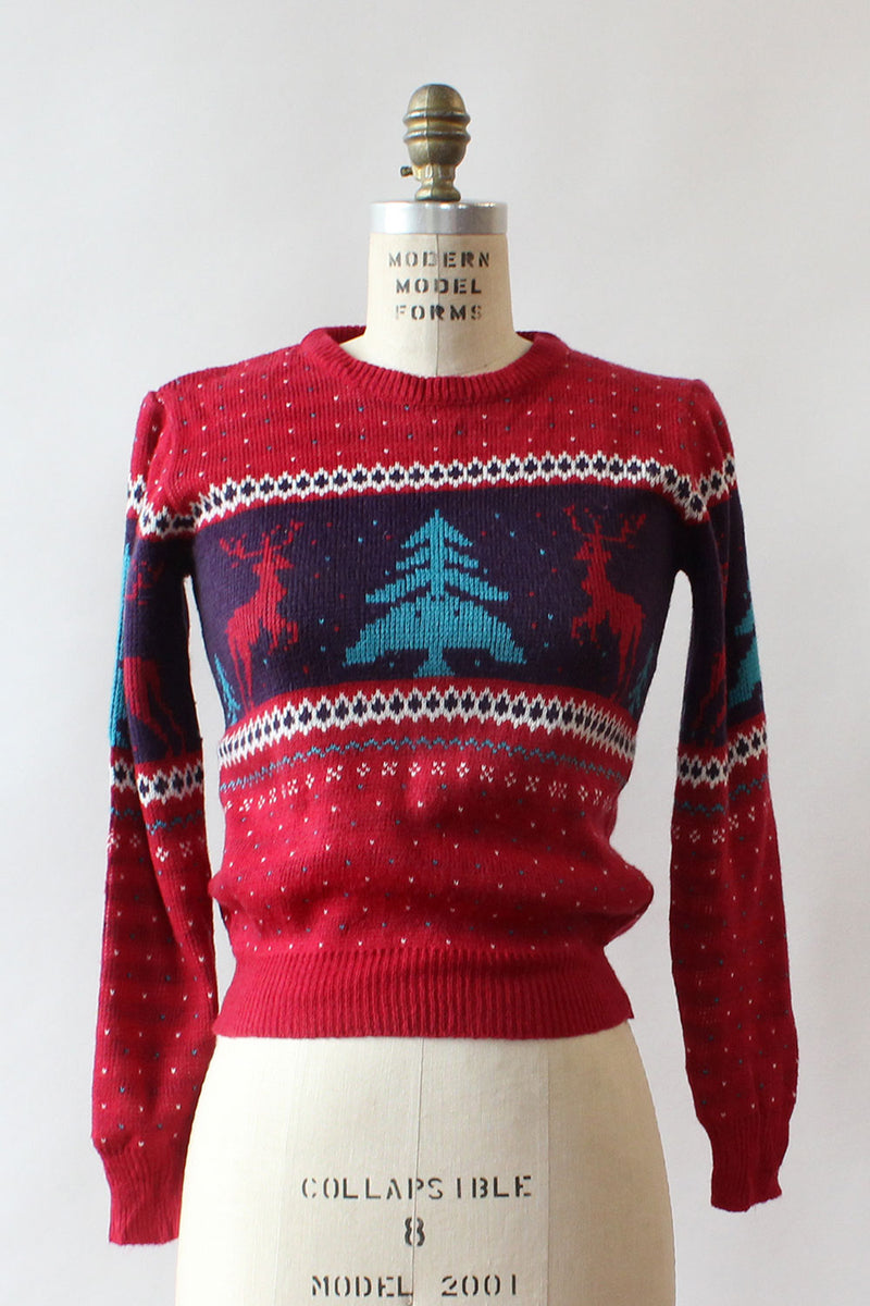 Reindeer 1970s Sweater XS/S