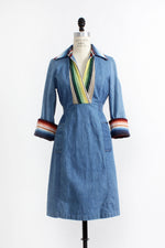 Oops 70s Serape Denim Dress S