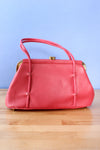 Fuchsia Pink Leather Handbag
