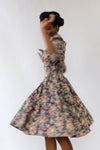 Puff Sleeve Floral Dress S/M