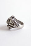 Sterling Lion Roaring Ring L