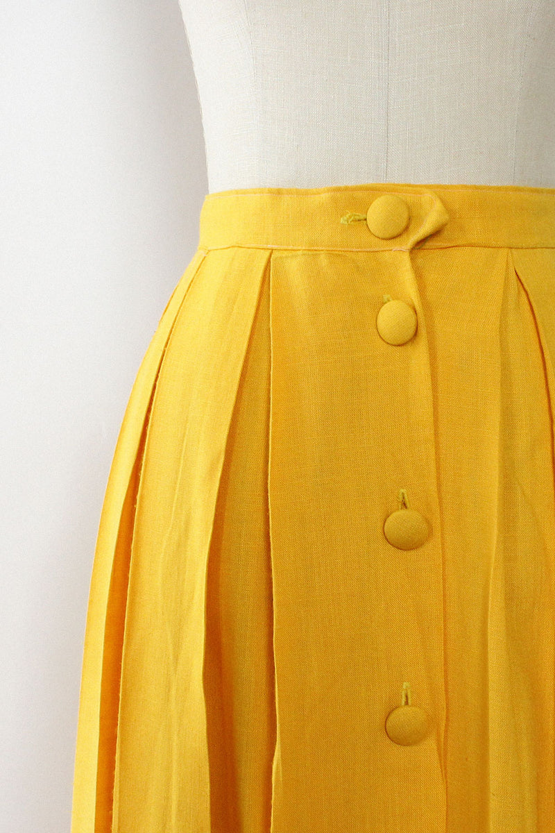 Marigold Pleated Skirt S/M
