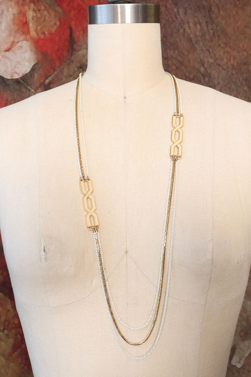 Monet Enamel Chain Necklace