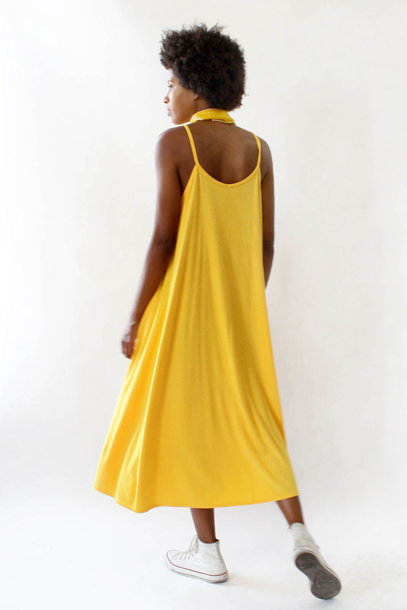 Sunshine Saffron Flare Dress