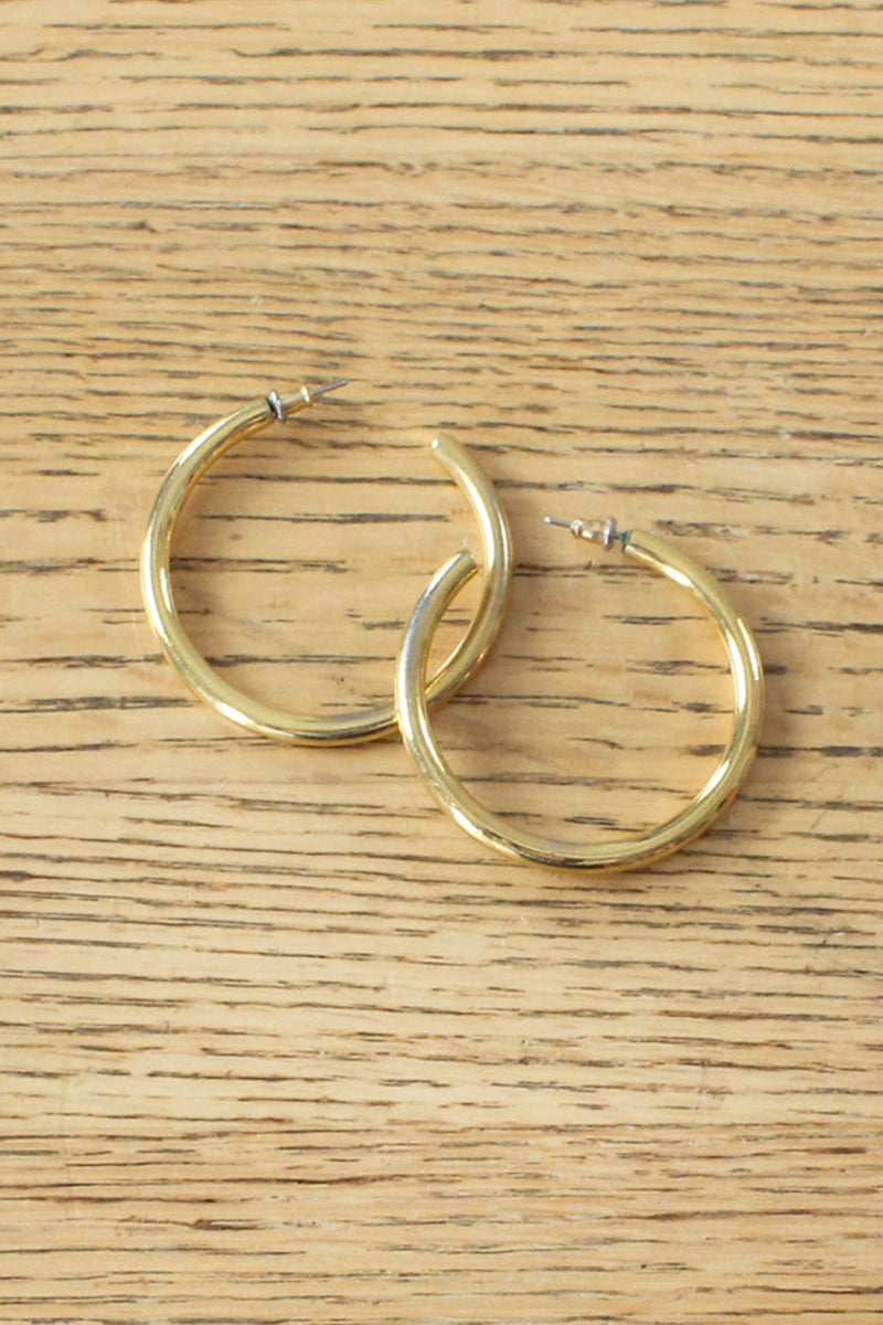 Goldtone Hoops