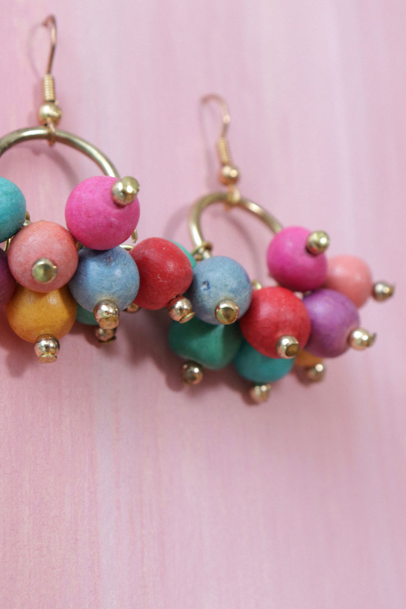 Carnival Bead Earrings