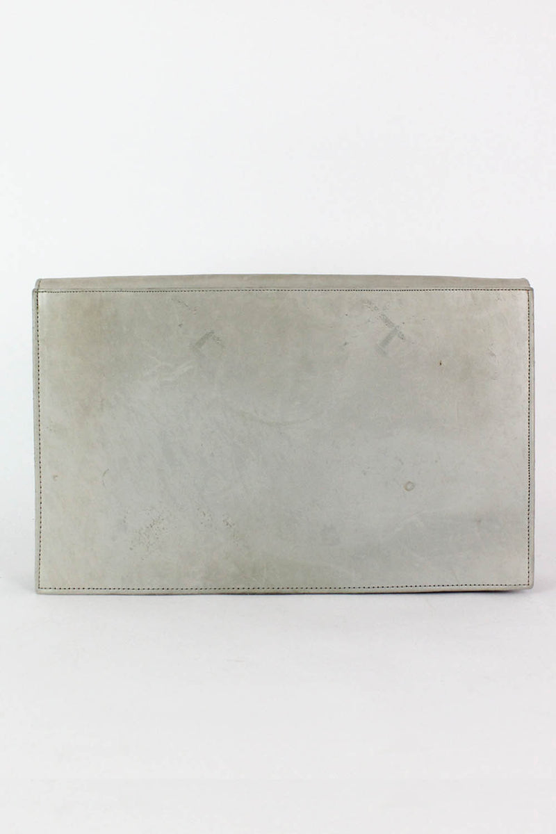 70s Barbara & Nigel Lofthouse Leather Deco Burst Clutch