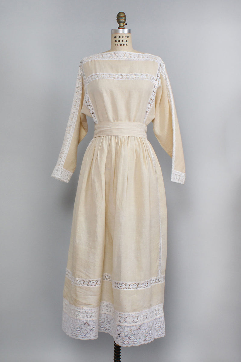Capraro Cream Ramie Dress XS/S