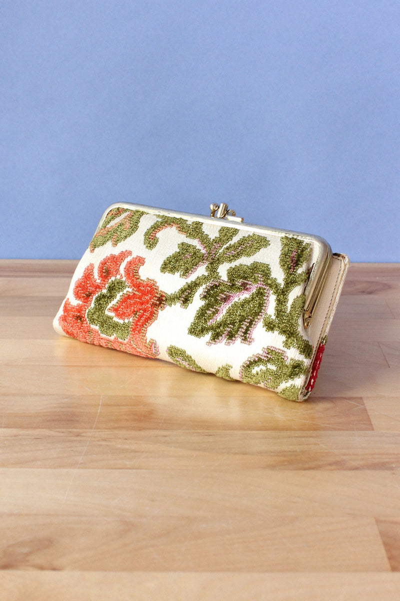 Tufted Floral Wallet
