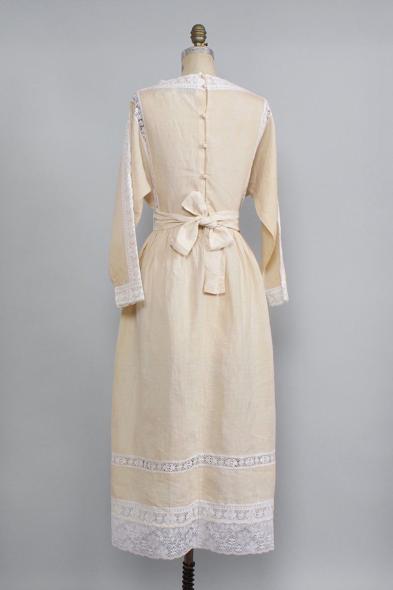 Capraro Cream Ramie Dress XS/S