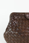 Buttery Woven Leather Clutch